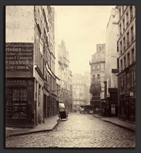 Charles Marville, Rue des Lombards, from the rue des LavandiÃ¨res Sainte-Opportune, French, 1813 -