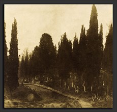 Ernest De Caranza, Turkey: Scutari Cemetery, French, active 1850s, 1852, salted paper print toned