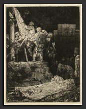 Rembrandt van Rijn (Dutch, 1606 - 1669), The Descent from the Cross by Torchlight, 1654, etching