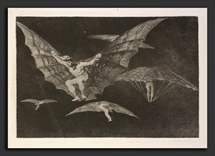 Francisco de Goya, Modo de volar (A Way of Flying), Spanish, 1746 - 1828, published 1864, etching,