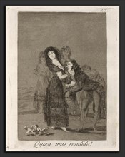 Francisco de Goya, Quien mas rendido?  (Which of Them Is the More Overcome?), Spanish, 1746 - 1828,