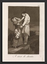 Francisco de Goya, A caza de dientes (Out Hunting for Teeth), Spanish, 1746 - 1828, published 1799,