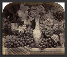 Roger Fenton, Fruit and Flowers, British, 1819 - 1869, 1860, albumen print from collodion negative