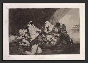 Francisco de Goya (Spanish, 1746 - 1828), No se puede mirar (One Can't Look), published 1863,
