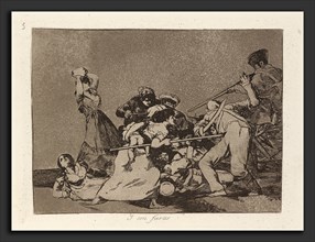 Francisco de Goya, Y son fieras (And They Are Like Wild Beasts), Spanish, 1746 - 1828, published