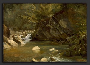 Paul Huet (French, 1803 - 1869), Woodland Stream, c. 1840, oil on canvas
