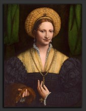 Bernardino Luini, Portrait of a Lady, Italian, c. 1480 - 1532, 1520-1525, oil on panel