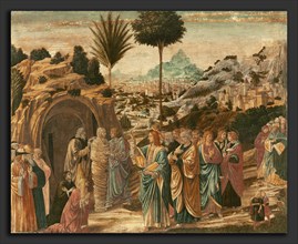 Benozzo Gozzoli, The Raising of Lazarus, Italian, c. 1421 - 1497, mid 1490s, canvas