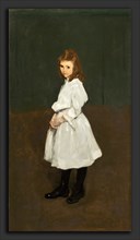George Bellows, Little Girl in White (Queenie Burnett), American, 1882 - 1925, 1907, oil on canvas