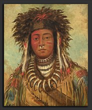 George Catlin, Boy Chief - Ojibbeway, American, 1796 - 1872, 1843, oil on canvas
