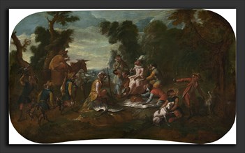 Christophe Huet, Singerie: The Picnic, French, 1700 - 1759, c. 1739, oil on canvas