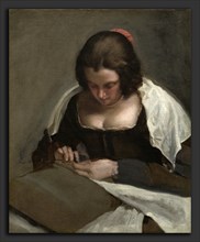Diego VelÃ¡zquez (Spanish, 1599 - 1660), The Needlewoman, c. 1640-1650, oil on canvas