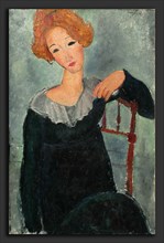 Amedeo Modigliani, Woman with Red Hair, Italian, 1884 - 1920, 1917, oil on canvas