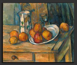 Paul Cézanne, Still Life with Milk Jug and Fruit, French, 1839 - 1906, c. 1900, oil on canvas