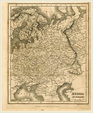 Map of Russia, 1819, J. Mawman, J. Mawman