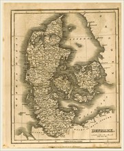 Map of Denmark, 1819, J. Mawman