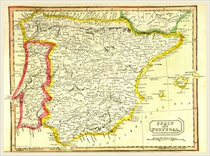 Map of Spain and portugal