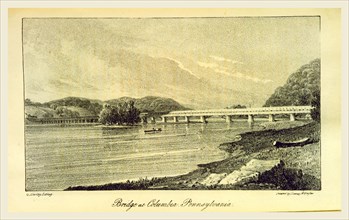Bridge at Columbia Pennsylvania, A Visit to North America and the English Settlements in Illinois,