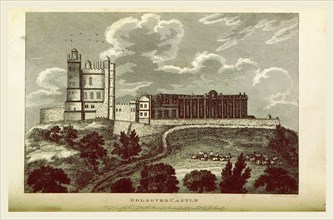 The History of Chesterfield, Bolsover Castle Derbyshire, England, UK. It was founded in the 12th