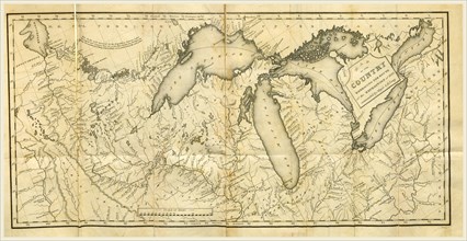 Map, Narrative of an Expedition to the source of St. Peter's River, Lake Winnepeck, Lake of the