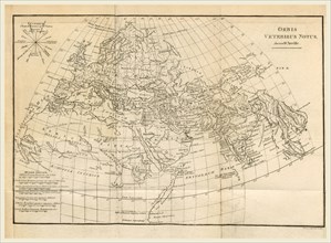 World map, Orbis Veteribus Notus