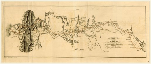 Plan of the road between Buenes Ayres and Mendoza, Sketches of Buenos Ayres and Chile, 19th century