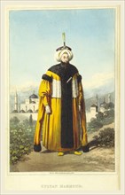 Sultan Mahmoud, 19th century engraving