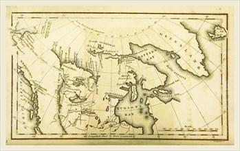 The Polar Regions of the Western Continent explored, 19th century engraving