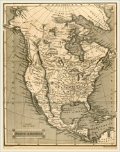 North America map, The General Gazetteer  The eighteenth edition, with very considerable additions
