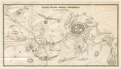 Smolensk, Russia, 1633, 1634, engraving