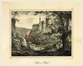 Representations of old Prussian Castles drawn by Countess Dohna, Castle Rofsel, Darstellungen alter