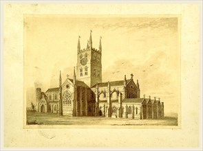 Annals of St. Mary Overy, 19th century engraving