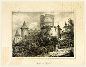 Representations of old Prussian Castles drawn by Countess Dohna, Castle Rofsel, Darstellungen alter