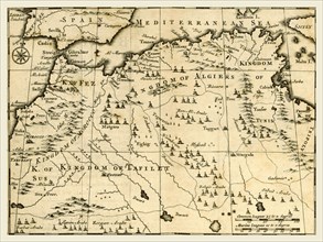 Map of the Kingdoms and of Barbary, A Voyage to Barbary, for the Redemption of Captives, performed,