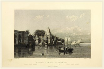 Benares, Hindoo temple, Views in India, China, and on the Shores of the Red Sea, drawn by Prout,