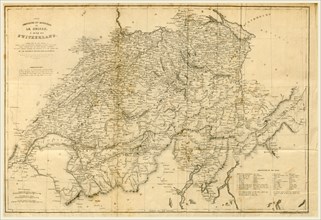 Switzerland and the Alps, 19th century engraving