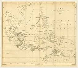 Map, The Eastern Seas, or Voyages and adventures in the Indian Archipelago, 1837 Syrian Arab