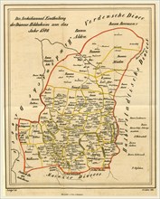 Map Hildesheim around 1500