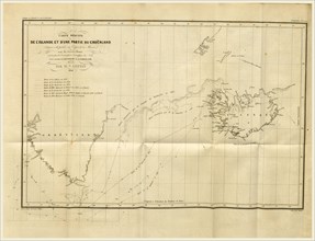 Greenland Iceland 1835 et 1836, 19th century engraving