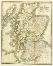 A History of the Highlands and of the Highland Clans, Map of Scotland, 19th century engraving