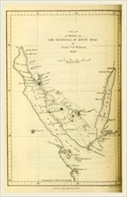 Peninsula of Mount Sinai, 1838, Travels in Arabia, 19th century engraving