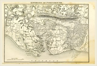 Portsmouth, Hampshire, its past and present condition and future prospects, 19th century engraving