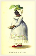 Nurse Flora in Jamaica, the Island of Jamaica, from 1801 to 1805, 19th century engraving