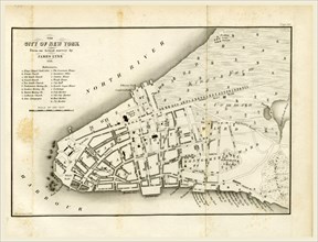 Map of New York, 1728, History of the New Netherlands, Province of New York, and State of New York,