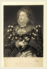 Queen Elizabeth, UK, 19th century engraving