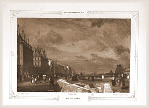 Quai Malaquais, Paris and surroundings, daguerreotype, M. C. Philipon, etc., 19th century engraving