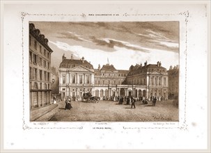 Palais Royal, Paris and surroundings, daguerreotype, M. C. Philipon, 19th century engraving
