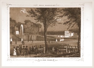 Le Grand Trianon, Paris and surroundings, daguerreotype, M. C. Philipon, 19th century engraving