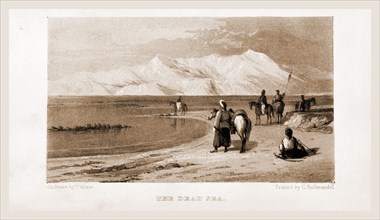 The Dead Sea, Israel, Journal of a tour in the Holy Land, in May and June 1840, lithographic view