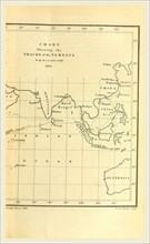 Chart shewing of the Tracks of the Nemesis, 1841 Narrative of the Voyages and Services of the